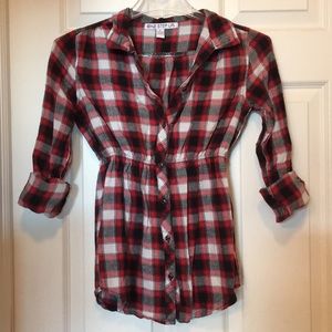 Plaid Button-Down Shirt